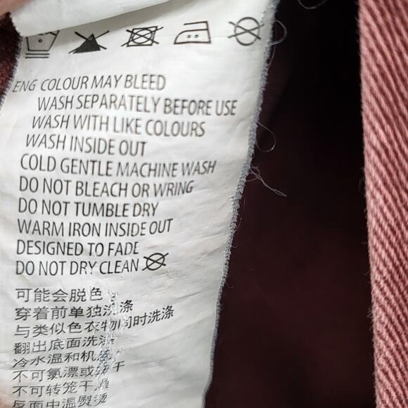 Cotton On Outerwear Red-ish Brown 100% Cotton Utility Jacket Size M (US 8) - Picture 7 of 7